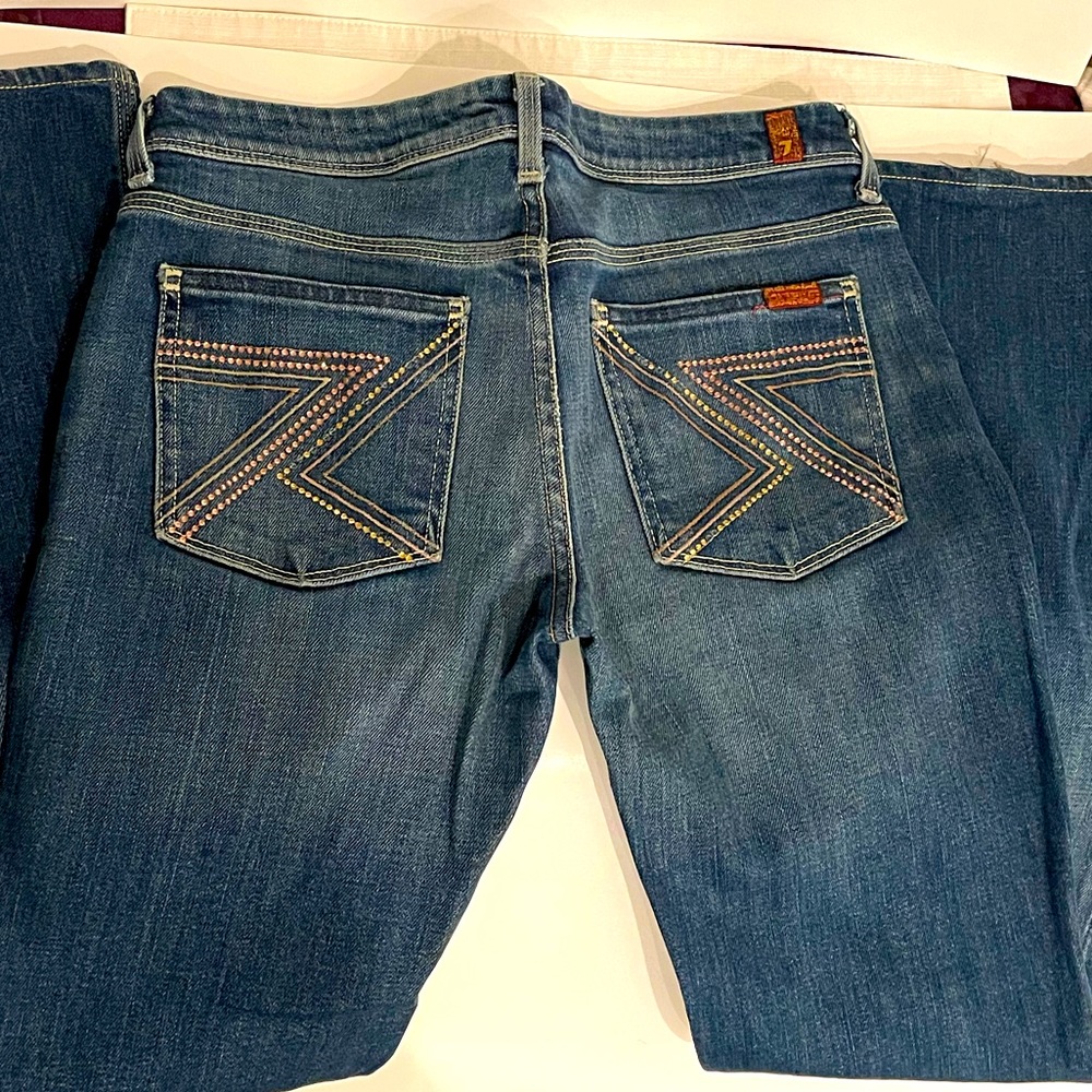 7 For All Mankind Jeans Rhinestone Seven Pockets